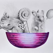Mi proyecto del curso: Dibujo de animales fantásticos en grafito y acuarela. Un progetto di Pittura, Disegno a matita, Disegno, Pittura ad acquerello e Disegno artistico di agleszczynska - 20.05.2022