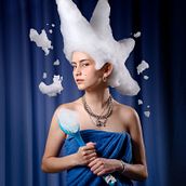 "Shower portraits" Proyecto personal y autorretrato.. Een project van  Ontwerp, Fotografie,  Art direction, Fotografische postproductie y Portretfotografie van Juan Arras - 21.05.2022