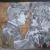 Mój projekt z kursu: Realistyczny portret kredkami. Traditional illustration, Fine Arts, Pencil Drawing, Drawing, Portrait Drawing, Realistic Drawing, Artistic Drawing, and Colored Pencil Drawing project by Michal Koszyka - 05.21.2003
