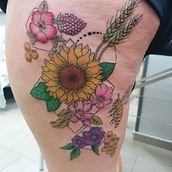 My project for course: Artistic Tattoos in Full Color. Projekt z dziedziny Trad, c, jna ilustracja,  R, sunek, Ilustracja c, frowa, Projektowanie tatuaż, R, sunek c i frow użytkownika Miryana Gencheva - 21.05.2022