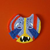 My project for course: Punch Needle: Embroider Decorative Masks. Embroider, Decoration, Punch Needle, and Textile Design project by Liesbeth Dodemont - 05.21.2022