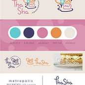 Branding - Thasha Repostería y Decoraciones . Een project van  Br, ing en identiteit y Logo-ontwerp van Yavanna Aranguren López - 21.05.2022