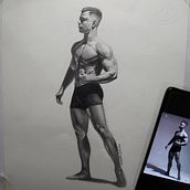 My project for course: Realistic Human Figure Drawing. Un progetto di Illustrazione tradizionale, Belle arti, Bozzetti, Disegno a matita, Disegno, Disegno realistico e Disegno anatomico di sameem ahmad - 19.05.2022