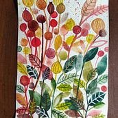 Meu projeto do curso: Aquarela floral: conecte-se com a natureza. Traditional illustration, Painting, Watercolor Painting, and Botanical Illustration project by danielledhoye - 05.22.2022