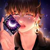 Mi proyecto del curso: Iluminación y color para retratos digitales en Photoshop . Een project van Traditionele illustratie, Digitale illustratie y  Digitaal schilderij van Nissi Draw - 22.05.2022