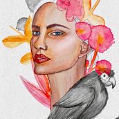 My project for course: Illustrated Portrait in Watercolor . % v_kostaki tarafından hazırlanan Geleneksel illüstras, on, Güzel sanatlar, Tablo, Çizim, Sulubo, a Resim, Portre Çizimi, Ve Sanatsal Çizim projesi - 05.23.2022