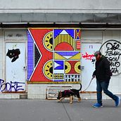 Abstract Mural. Un progetto di Illustrazione tradizionale, Belle arti, Pittura, Street Art e Graphic design di bamba_ilu - 17.05.2022
