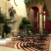 Hotel San Felipe y Santiago de Bejucal . % Maikel Sanchez Cal tarafından hazırlanan İç Dekoras, on, Tasarım, 3D Modelleme, Ve İç Tasarım projesi - 04.03.2018
