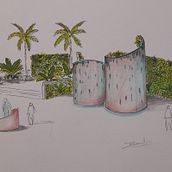 Mi proyecto del curso: Ilustración arquitectónica: humaniza el diseño de un espacio Ein Projekt aus dem Bereich Design, Architektur, L, schaftsbau und Architektonische Illustration von David Cano - 23.05.2022