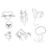 Meu projeto do curso: Desenho de tatuagem autoral com Procreate. Un progetto di Illustrazione tradizionale, Graphic design, Disegno, Illustrazione digitale, Design di tatuaggi e Disegno digitale di Eduardo Silva - 24.05.2022