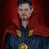 Dr. Strange Illustration. Traditional illustration, Character Design, and Concept Art project by Juan Andrea - 05.25.2022