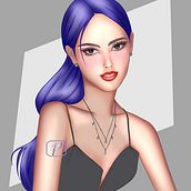 My project for course: Female Character Portraits in Procreate. Traditional illustration, Digital Illustration, and Digital Drawing project by Pearly May Santos - 05.25.2022