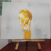 Aquela maçã daquele anime. Pintura a óleo projeto de Pamela Silva - 25.05.2022