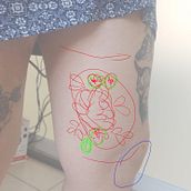 Mi proyecto del curso: Tatuaje botánico con puntillismo . % Luz Elena Malagón Pérez Peña tarafından hazırlanan Geleneksel illüstrasyon, Dövme Tasarımı, Ve Botanik İllüstrasyon projesi - 05.25.2022
