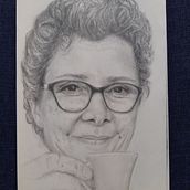 Autoretrato a lápiz. Traditional illustration project by valentinadelvalleb - 05.26.2022