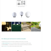 Post: "8 ideas simples para mejorar la iluminación del jardín". Content Writing, and SEO project by Helena Castro Guecaimburu - 05.26.2022