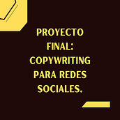 Proyecto Final para el curso Copywriting para Redes Sociales. Een project van Merkstrategie van nicolehz - 27.05.2022