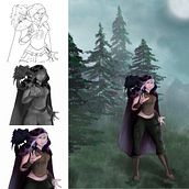 My project for course: Digital Character Painting with Procreate. Ilustração tradicional, Design de personagens e Ilustração digital projeto de Lauren Phillips - 26.05.2022