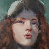 Mi proyecto del curso: Retratos contemporáneos al óleo. Un projet de Illustration traditionnelle, Beaux Arts, Peinture , et Peinture à l'huile de miriam_marrero_b - 27.05.2022