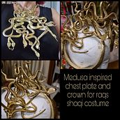 A Medusa inspired chestplate and crown for a raqs shaqi costume. Accessor, Design, Costume Design, Arts, Crafts, Jewelr, and Design project by Sharon Cataldo - 05.09.2022