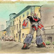 Project Procreate: due passi in piazza . Traditional illustration, Digital Illustration, and Digital Drawing project by lucio_gio87 - 05.28.2022