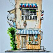 Mi proyecto del curso: Dibujo arquitectónico expresivo con marcadores de colores. Sketching, Drawing, Architectural Illustration, Sketchbook & Ink Illustration project by jmcolomina - 05.27.2022