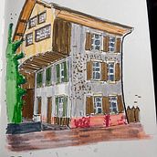 Mein Kursprojekt: Expressive Architekturskizzen mit Markern. Sketching, Drawing, Architectural Illustration, Sketchbook & Ink Illustration project by Carmen Garcia - 05.22.2022