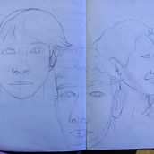 Meu projeto do curso: Caderno de retratos: explore o rosto humano. Sketching, Drawing, Portrait Drawing, Artistic Drawing, and Sketchbook project by Eliza Silva - 05.28.2022