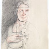 Mein Kursprojekt: Klassisches Porträtzeichnen mit den Mitteln der Renaissance . Fine Arts, Sketching, Drawing, Portrait Drawing, Realistic Drawing, and Artistic Drawing project by kansen - 05.28.2022