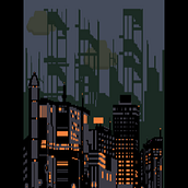 Mi proyecto del curso: Creación de escenarios pixel art para videojuegos. Un progetto di Animazione 2D, Animazione 3D, Videogiochi, Pixel art, Progettazione di videogiochi e Sviluppo di videogiochi di Lucas Baumann - 28.05.2022