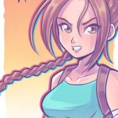 Lara Croft Ein Projekt aus dem Bereich Traditionelle Illustration, Digitale Illustration und Design von Figuren von Mauro Albatros - 30.05.2022
