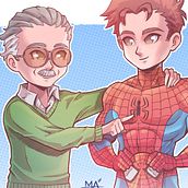 Thank you Stan Lee Ein Projekt aus dem Bereich Design von Figuren, Digitale Illustration und Traditionelle Illustration von Mauro Albatros - 30.05.2022