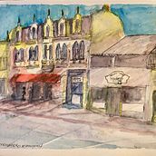 My project for course: Architectural Sketching with Watercolor and Ink. Projekt z dziedziny Sketching,  R, sunek, Malowanie akwarelą,  R, sunek architektoniczn, Sketchbook,  R i sunek atramentem użytkownika zulberg1 - 27.05.2022