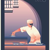 My project for course: Art Deco Style for Digital Illustration. Ilustração tradicional, Artes plásticas, Design de cartaz e Ilustração digital projeto de Khemtit Vijitvichitkul - 29.05.2022