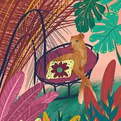 Mon projet du cours : Illustration numérique : créez une scène de nature colorée . Un projet de Illustration traditionnelle, Illustration numérique et Illustration naturaliste de Priscilla Cortez - 30.05.2022