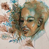 My project for course: Experimental Portraiture with Ink, Tea and Alcohol. Fine Arts, Painting, Drawing & Ink Illustration project by lettyoratowski - 05.30.2022