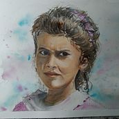 Mi proyecto del curso: Retrato ilustrado en acuarela. Een project van Traditionele illustratie,  Beeldende kunst, Schilderij,  Tekening, Aquarelschilderen,  Portrettekening y  Artistieke tekening van Margarita Olivar Roldán - 30.05.2022