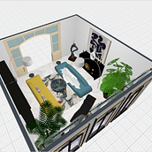 My project for course: Interior Design with Curved Lines. Interior Architecture, Decoration, Interior Decoration, and Spatial Design project by oana_botez8 - 05.31.2022