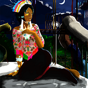 Mi proyecto del curso: Iluminación y color para retratos digitales en Photoshop . Un projet de Illustration traditionnelle, Illustration numérique , et Peinture numérique de Jacob Natanael Azuara velazquez - 02.12.2021