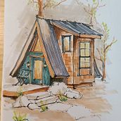 My project for course: Expressive Architectural Sketching with Colored Markers Ein Projekt aus dem Bereich Skizzenentwurf, Zeichnung, Architektonische Illustration, Sketchbook und Illustration mit Tinte von Noah Nguyen - 08.06.2022