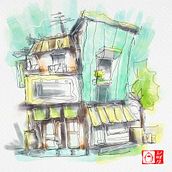 My project for course: Expressive Architectural Sketching with Colored Markers. Sketching, Drawing, Architectural Illustration, Sketchbook, Ink Illustration, Traditional illustration, and Digital Illustration project by ulin nuha - 05.30.2022
