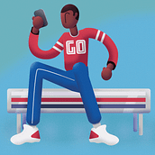 Sporto. Ilustração tradicional, e Publicidade projeto de CJ Elliott - 28.05.2022
