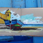 Gouache en extérieur carnet de voyage. Gouache Painting project by Blandine Rimaud - 05.31.2022