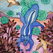 My project for course: Expressive Mixed-Media Illustration: Find Your Creative Flow. Traditional illustration, Sketching, Creativit, Artistic Drawing, and Gouache Painting project by Jeka Lambert - 05.31.2022