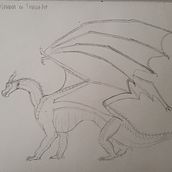 Dragón a partir de referencia. Projekt z dziedziny  R, sunek, R, sunek ołówkiem,  R, sunek art, st i czn użytkownika Lina Barahona - 01.06.2022