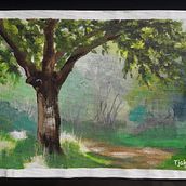 Mijn 3de schilderij  Burg- Haamstede. Un projet de Illustration traditionnelle de Tjakkelina Vrijhof-Kruit - 01.06.2022