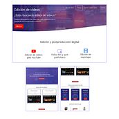 edicionvideos.es. Un progetto di Web design e Web development di tsuki_aplicaciones - 01.06.2022