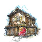 My project for course: Expressive Architectural Sketching with Colored Markers. Sketching, Drawing, Architectural Illustration, Sketchbook & Ink Illustration project by chamkei Peter Li - 06.01.2022