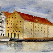 Mój projekt z kursu: Rysunek architektoniczny akwarelą i tuszem. Esboçado, Desenho, Pintura em aquarela, Ilustração arquitetônica, Sketchbook e Ilustração com tinta projeto de Kasia Jędrys-Siuda - 02.06.2022