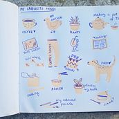 Mein Kursprojekt: Illustriertes Tagebuch: Tägliche bewusste Übung. Fine Arts, Sketching, Creativit, Drawing, and Sketchbook project by fannyhuppmann_1 - 06.01.2022